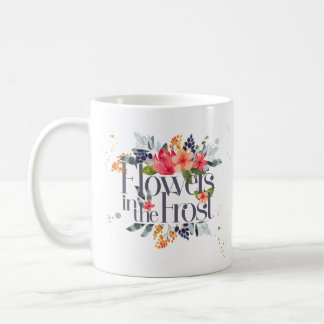 Blommor i frostmuggen för on-line läraresnö kaffemugg