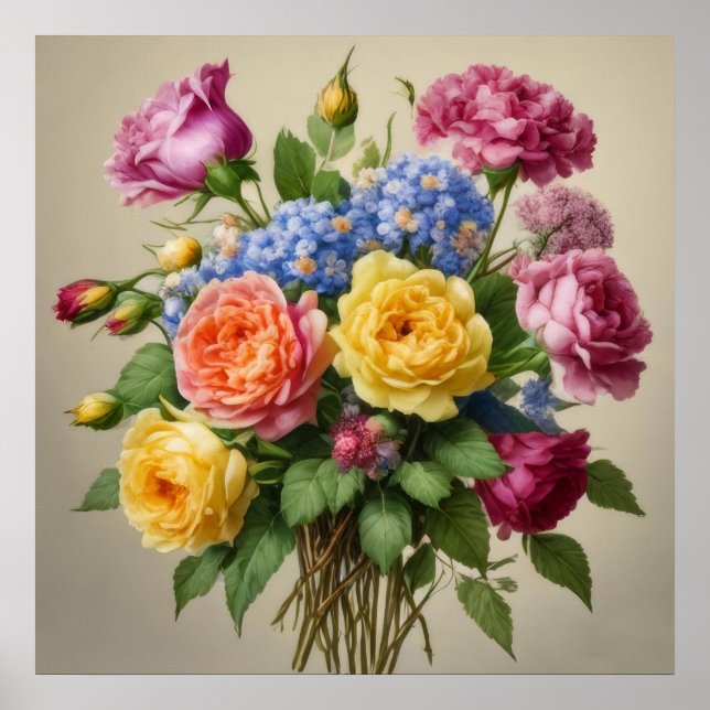 Blommor i full blom poster (Framsidan)