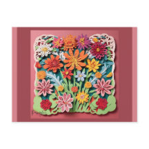 Blommor i Garden | Papper konst