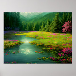 Blommor i Glade: Forest Delight Poster