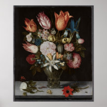 Blommor i glas, 1606 Ambrosius Bosschaert Oil