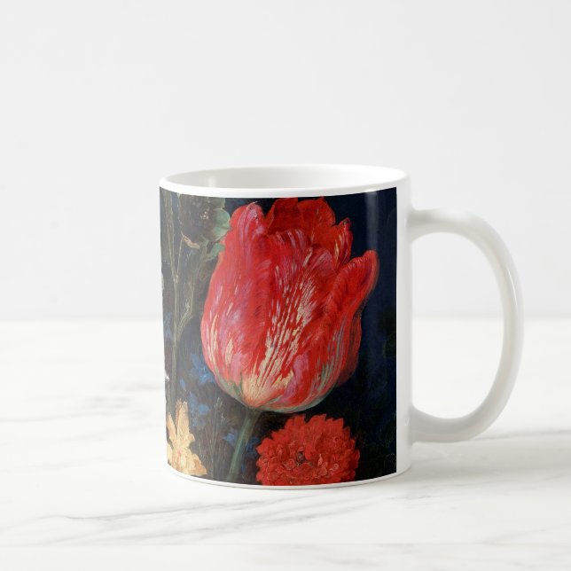 Blommor i glasfartyget Jan Brueghel den äldre Kaffemugg (Höger)