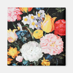 Blommor i glasfartyget Jan Brueghel the Younger Magnet