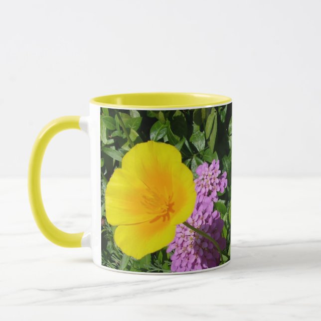 Blommor i gulten mugg (Vänster)