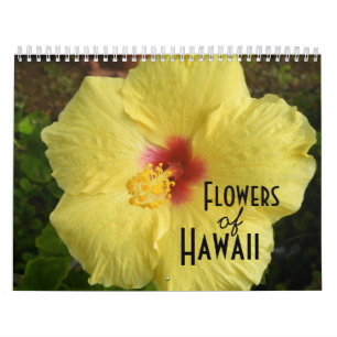 Blommor i Hawaii Photo Calendar Kalender