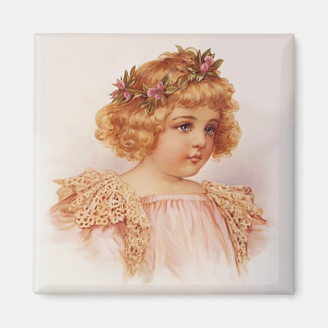 Blommor i hennes hår magnet (Framsidan)