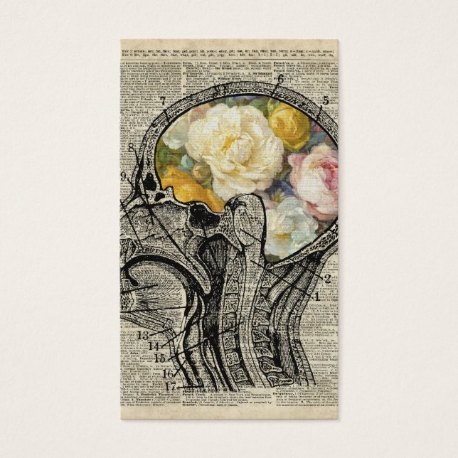 Blommor i hjärnan,Älskare Dictionary Fullt Art Visitkort (Framsidan)