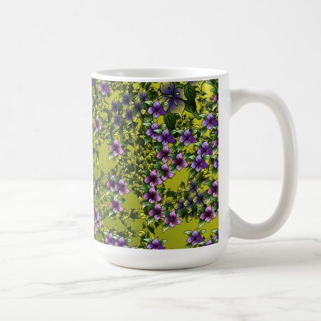 Blommor i Indigos skuggor Kaffemugg (Höger)