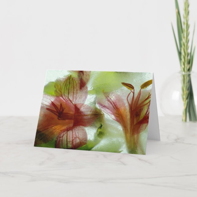 Blommor i is kort (Framsida)