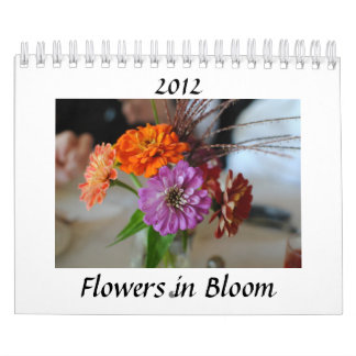 Blommor i kalender för blom 2012