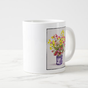 Blommor i kinesiska Burk Jumbo Mugg