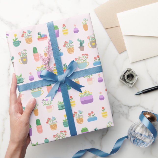 Blommor i koppar  presentpapper (Gifting)