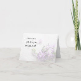 blommor i lavender tack för ditt mutkort kort