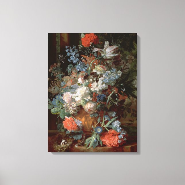 Blommor i liggande canvastryck (Framsida)