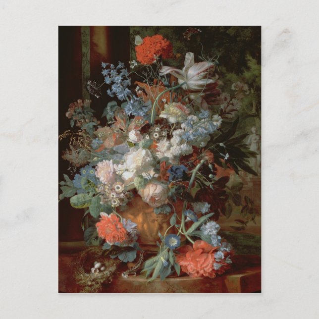 Blommor i liggande vykort (Framsida)