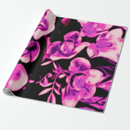 blommor i mörken, rosa presentpapper