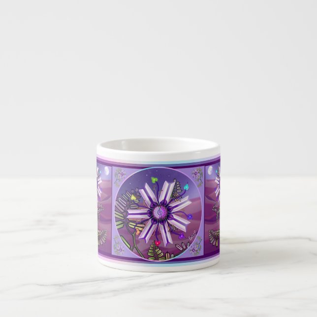 Blommor i öknen espressomugg (Framsidan)