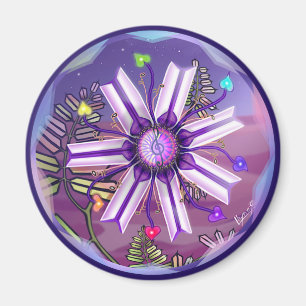 Blommor i öknen magnet