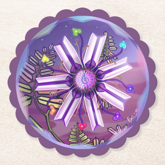 Blommor i öknen underlägg papper (Framsida)