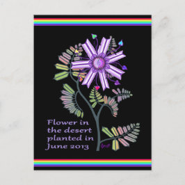 Blommor i öknen vykort