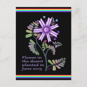 Blommor i öknen vykort