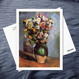 Blommor i Olive Burk Paul Cezanne Vykort