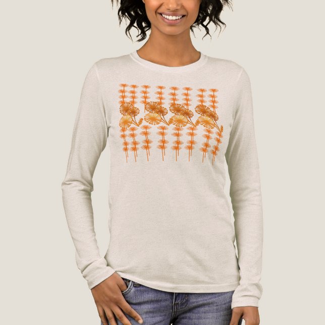 Blommor i Orange T Shirt (Framsida)