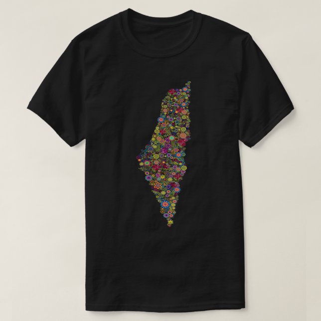 Blommor i Palestina för kvinnor T Shirt (Design framsida)