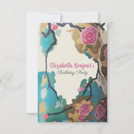 Blommor i PAPPRA och STORLEKA alternativ för vatte Inbjudningar