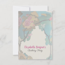 Blommor i PAPPRA och STORLEKA alternativ för vatte Inbjudningar