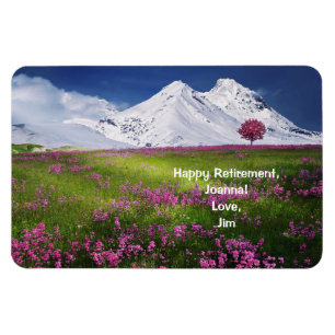 Blommor i Personligen lycklig Pension Magnet