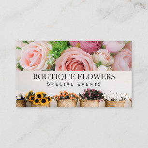 Blommor i pots   Snygg Ro Visitkort