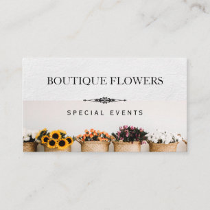 Blommor i pots visitkort