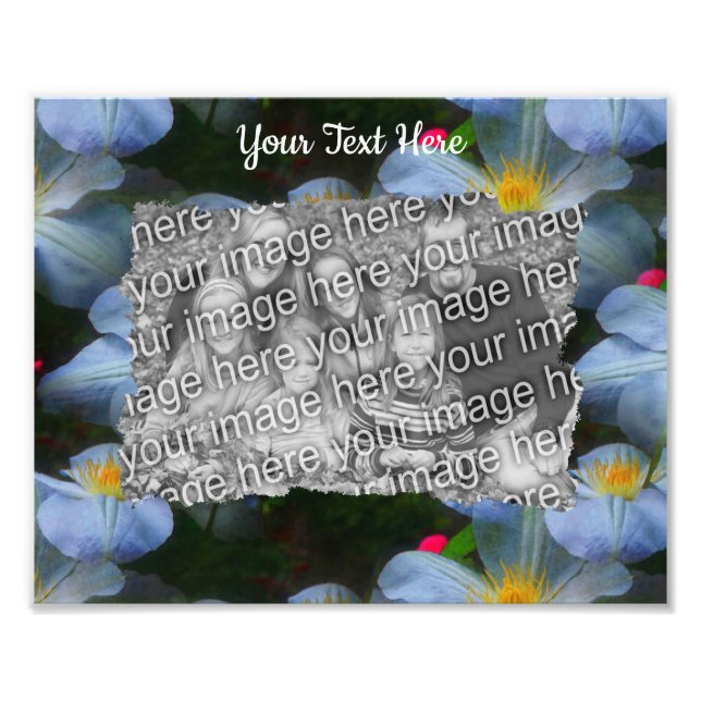 Blommor i Ram Fototryck (Framsidan)