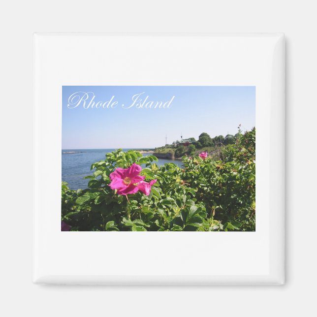 Blommor i Rhode island Magnet (Framsidan)