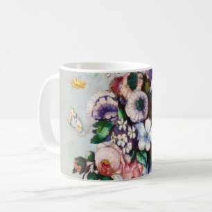 Blommor i Rococo Vas, Paul Cezanne Kaffemugg