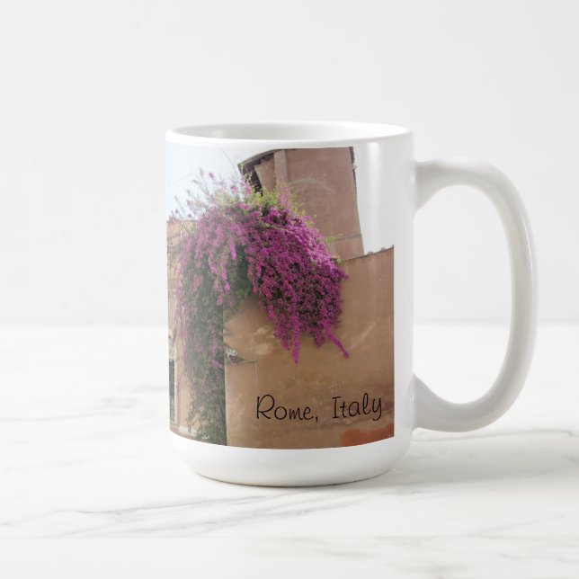 Blommor i Rom, Italien Kaffemugg (Höger)