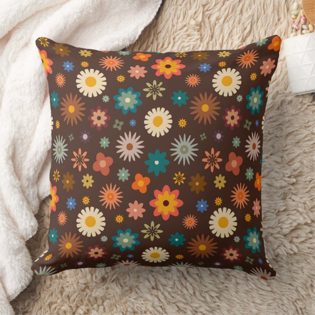 "Blommor i röster: Snyggt Flowers Pillow Kudde (Filt)