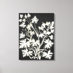 Blommor i Silhouette Canvastryck