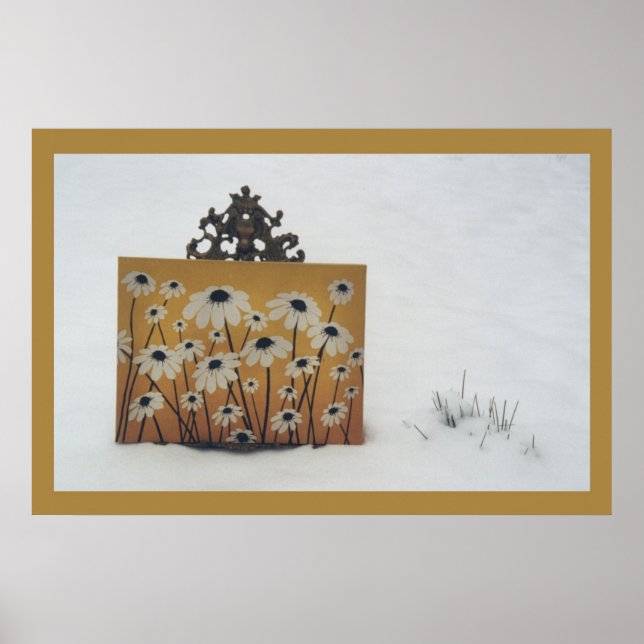 Blommor i Snö Poster (Framsidan)