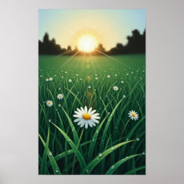 Blommor i Sol Wall Art Art Poster