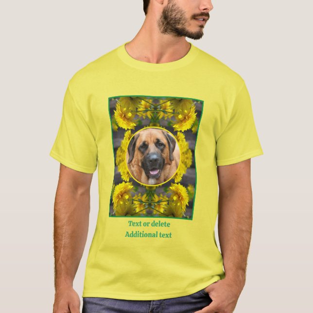 Blommor i solsken Skapar ditt eget foto av sällska T Shirt (Framsida)