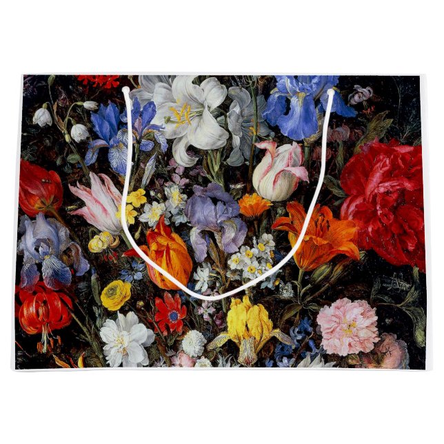 Blommor i träkärl, Jan Brueghel den äldre (Framsidan)