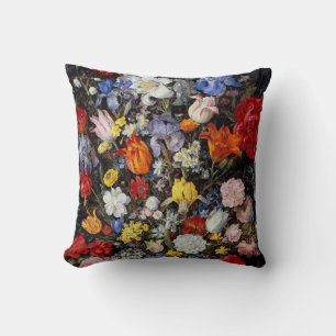Blommor i träkärl, Jan Brueghel den äldre Kudde
