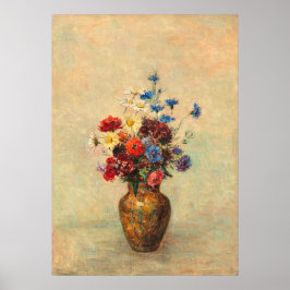 Blommor i Vas (1910) av Odilon Redon Poster