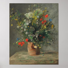 Blommor i vas (2) av Auguste Renoir Poster