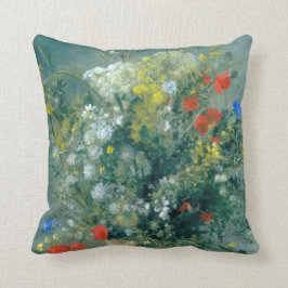 Blommor i Vas Auguste Renoir Fine Art Kudde