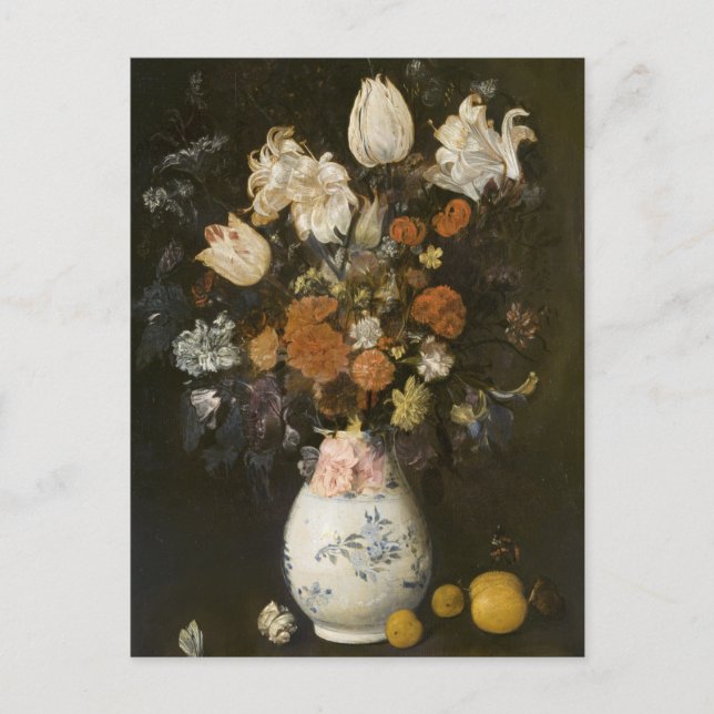 Blommor i Vas av Judith Leyster Postcard Vykort (Framsida)