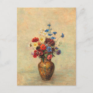 Blommor i Vas av Odilon Redon Vykort