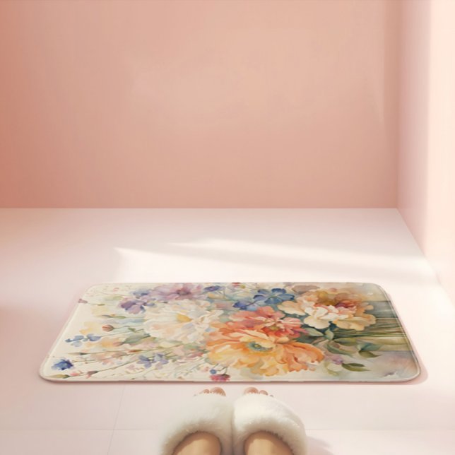 blommor i vas badrumsmatta (Skapare uppladdad)